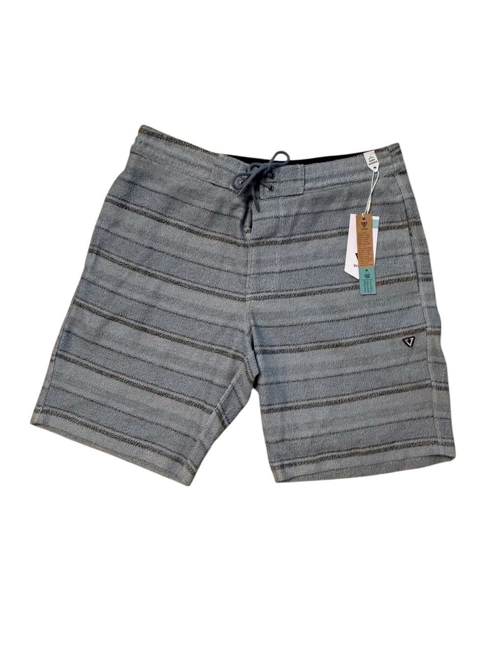 VISSLA CAMBER 18 inch SOFA SURFER SHORT Size Medium Light Blue and Black NWT